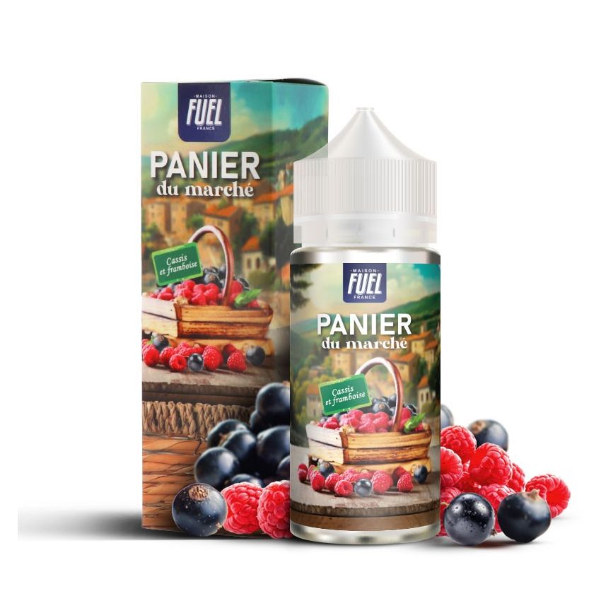 Cassis et Framboise 100ml - Panier du marché - 0mg