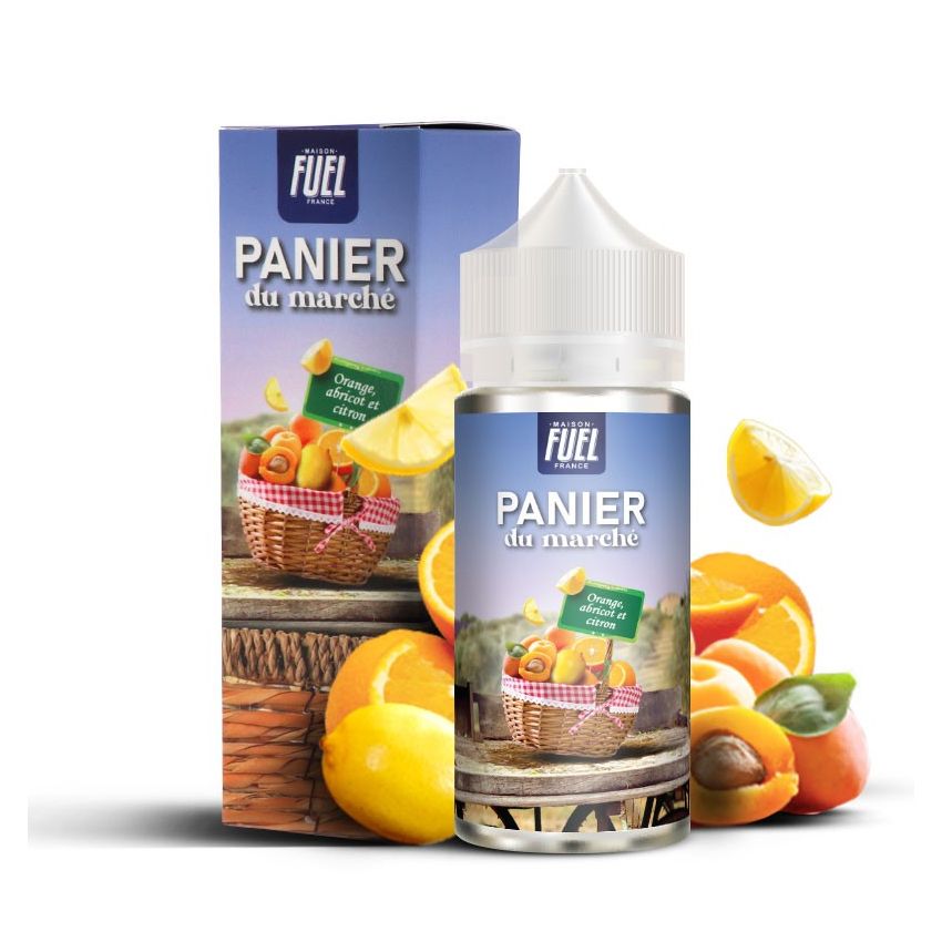 Orange Abricot et Citron 100ml - Panier du marché - 0mg