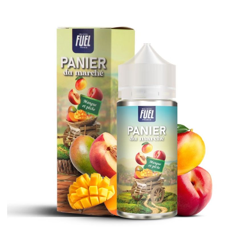 Mangue et Pêche 100ml - Panier du marché - 0mg