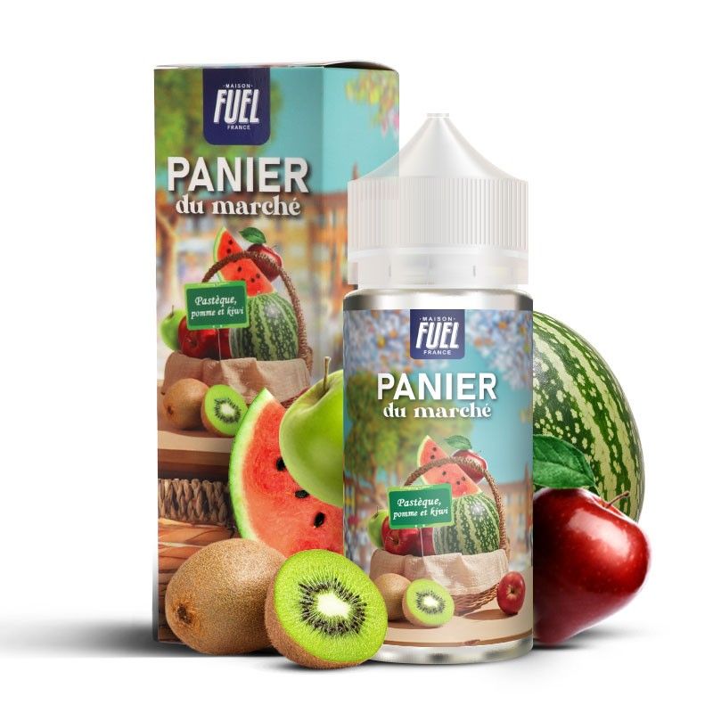 Pastèque Pomme et Kiwi 100ml - Panier du marché - 0mg